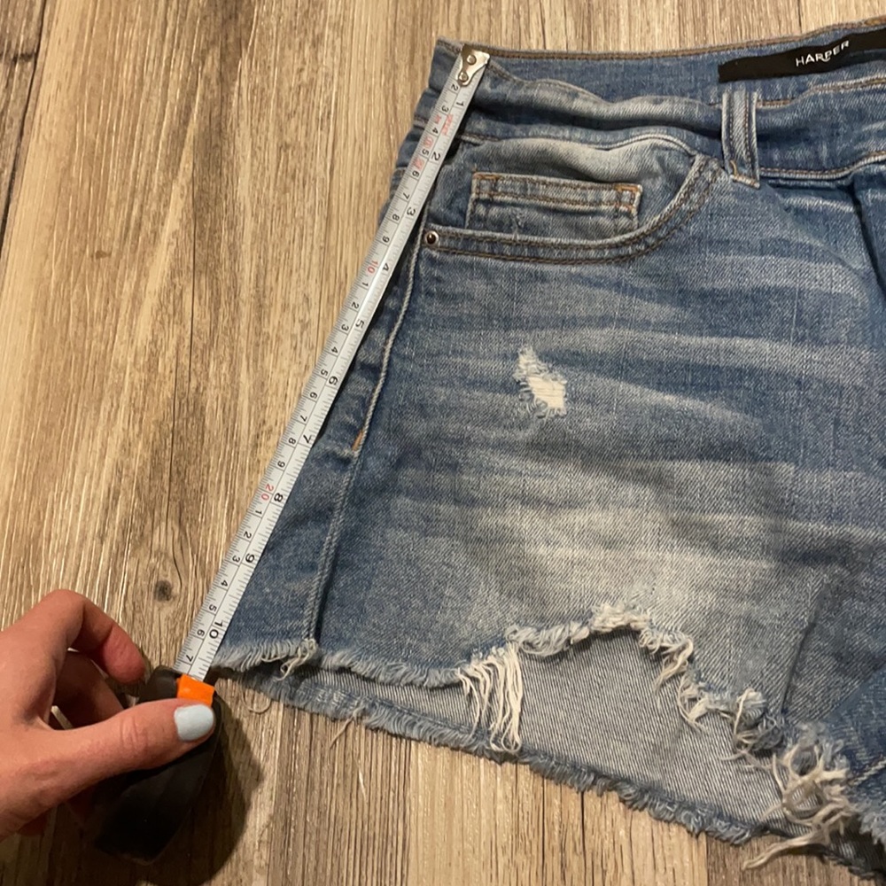 Harper Distressed Jean Shorts size 28 - Picture 6 of 6